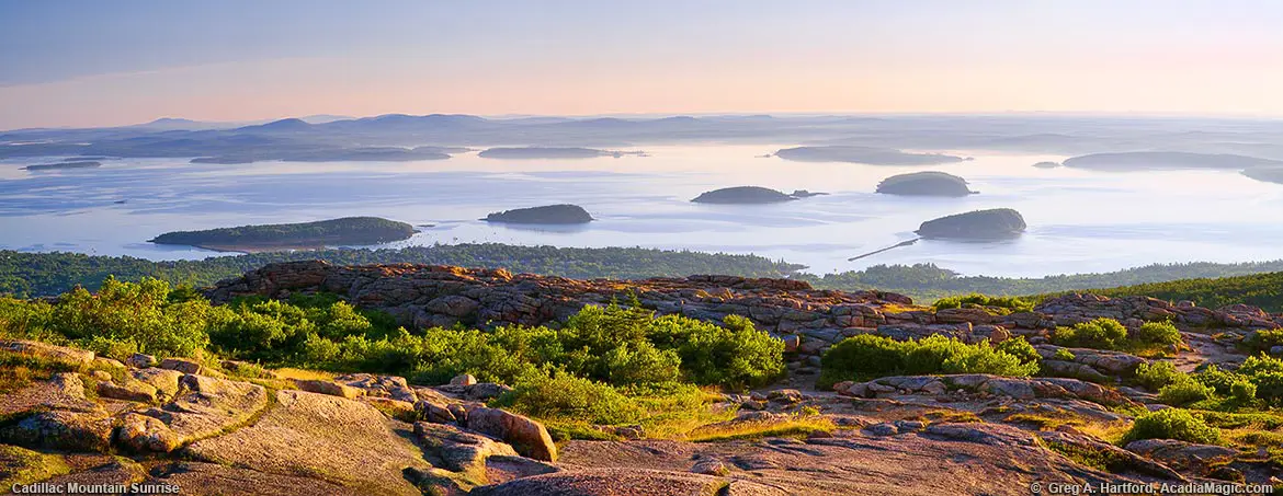 View of the Out Islands from Cadillac Mountain