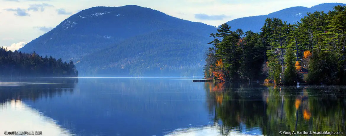 Great Long Pond on Mount Desert Island, Maine