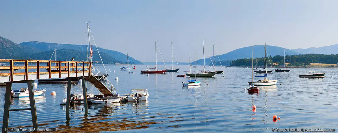 View of Somes Sound from Southwest Harbor, Maine