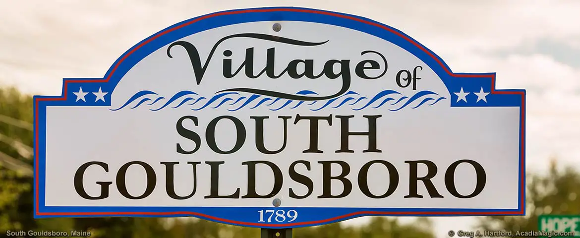 Village of South Gouldsboro, Maine Sign