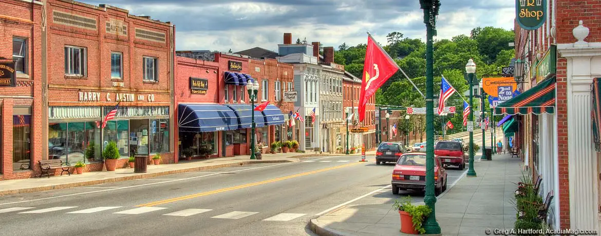 Main Street in Ellsworth, Maine