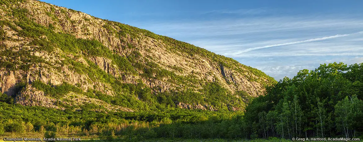 Champlain Mountain in Bar Harbor, Maine