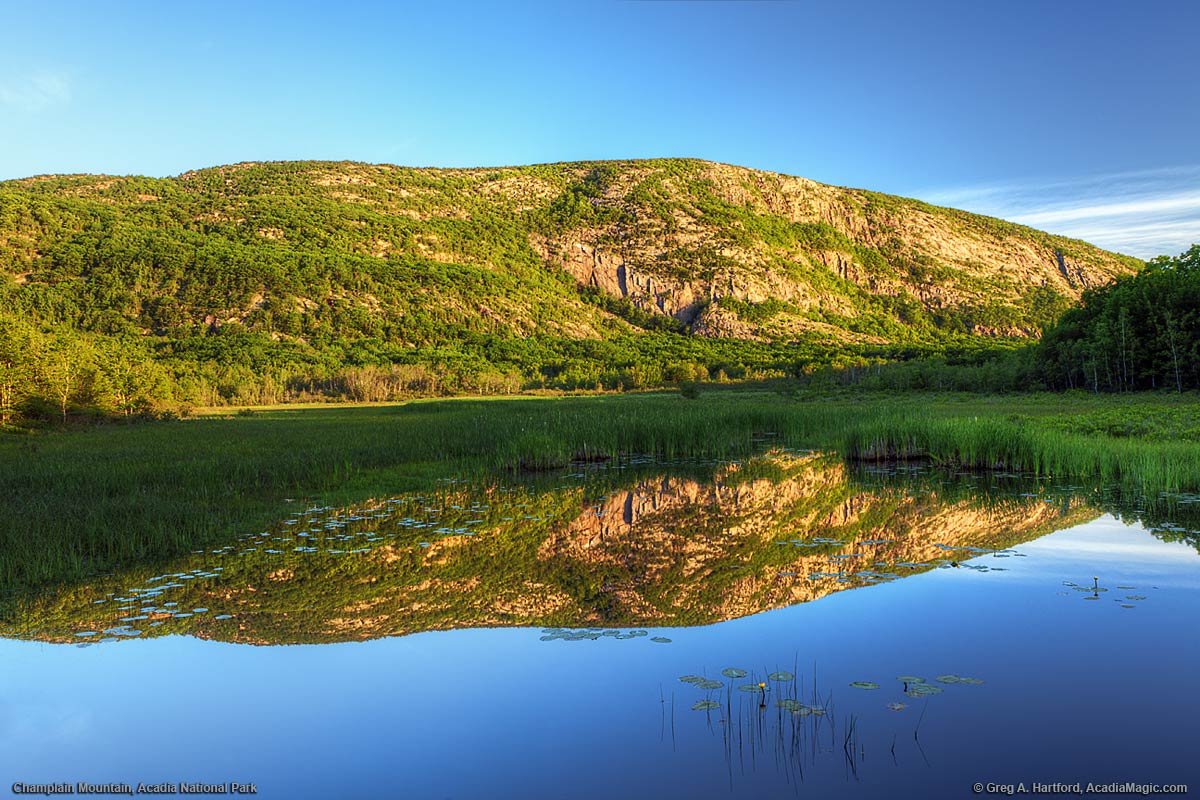 Champlain Mountain in Acadia National Park, Maine