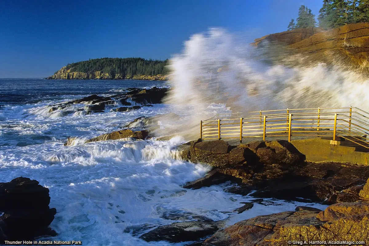 Thunder Hole in Acadia National Park, Maine