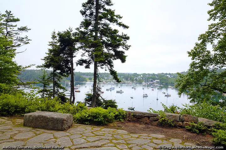 This is a view of the harbor from the Joseph Henry Curtis Memorial.