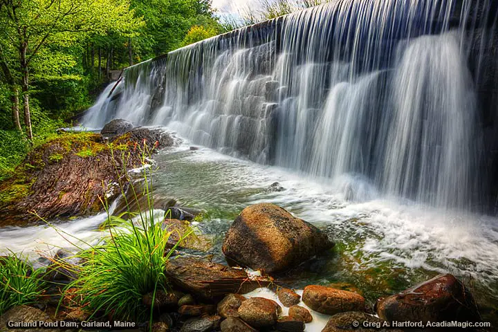 Waterfall in Garland, Maine