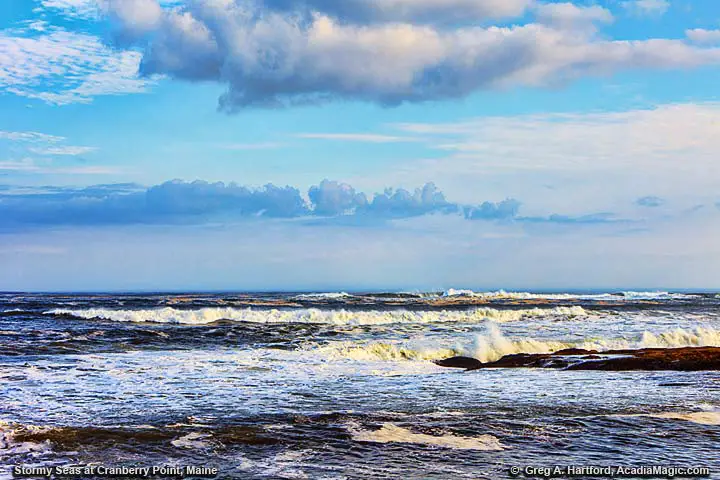 Ocean view from Gouldsboro, Maine