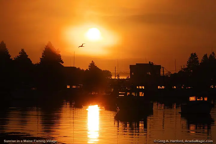 Sunrise in Gouldsboro, Maine