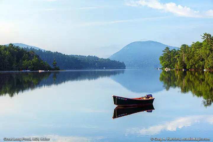 Great Long Pond on Mount Desert Island, Maine