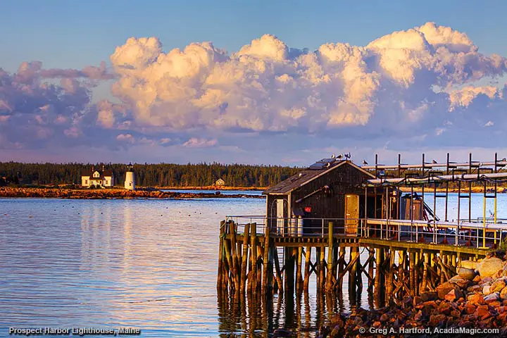 Prospect Harbor Lighthouse in Maine
