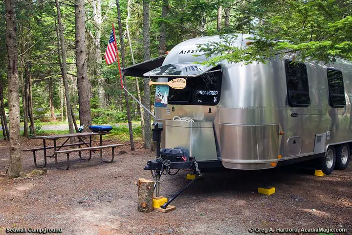 Seawall Campground Campsite