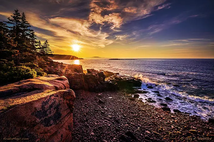 Sunrise in Acadia National Park, Maine