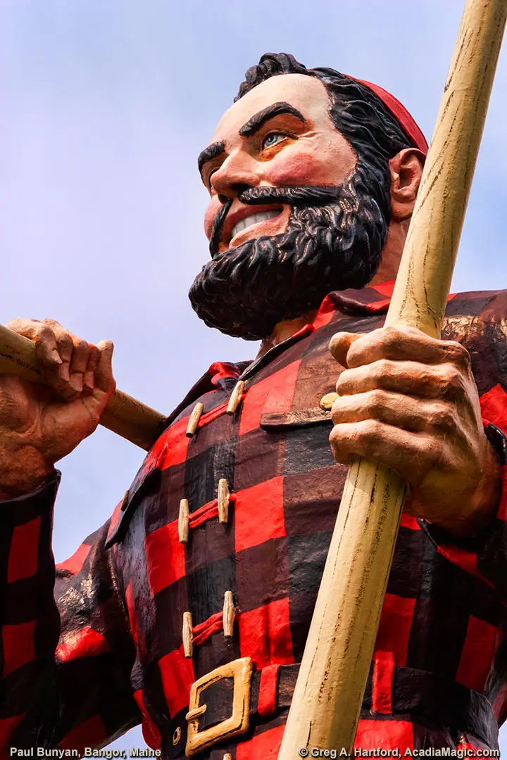 The Lumberjack Folk Hero - Paul Bunyan in Bangor, Maine