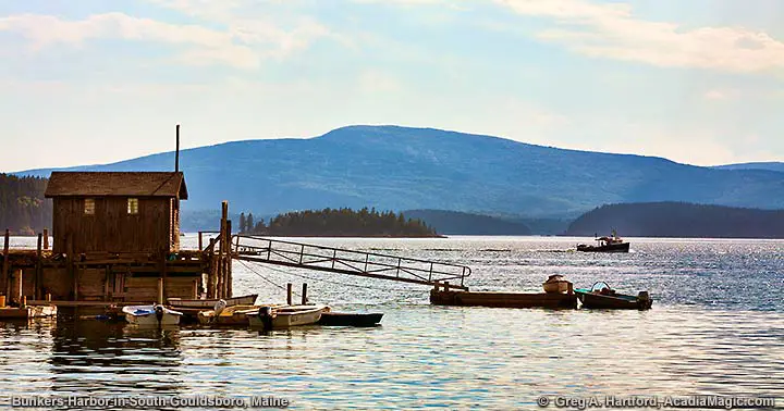 South Gouldsboro view of Cadillac Mountain at Bunkers Cove