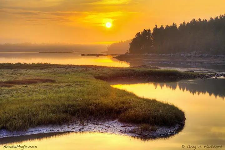 Trenton, Maine Sunrise in Acadia National Park