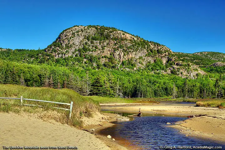 The classic Acadia landscape showing The Beehive