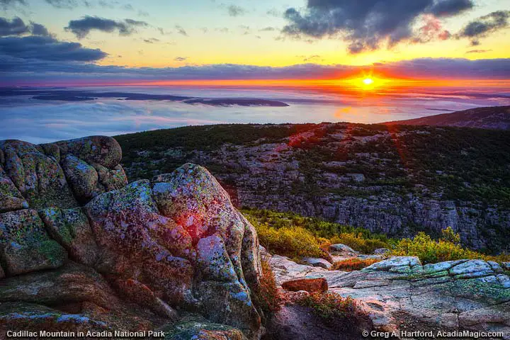 Another beautiful sunrise over Bar Harbor, Maine