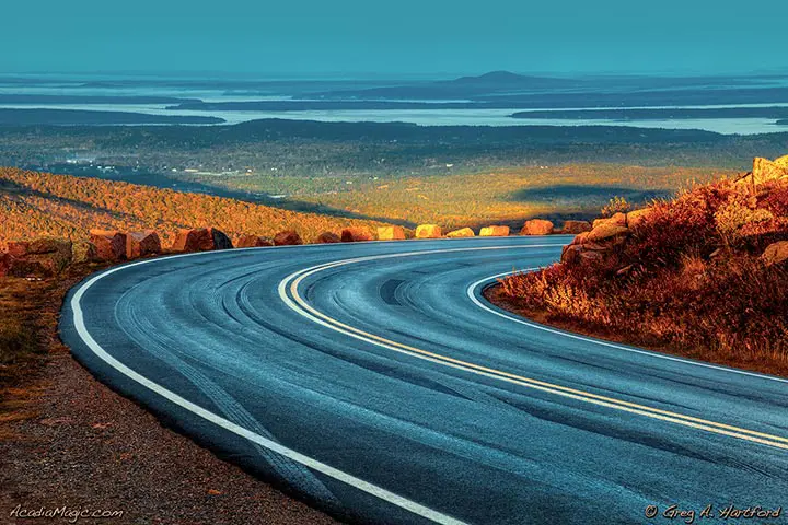 Summit Road on Cadillac Mountain