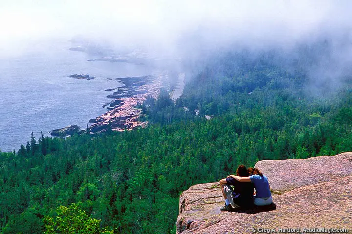 Two lovers on Gorham Mountain