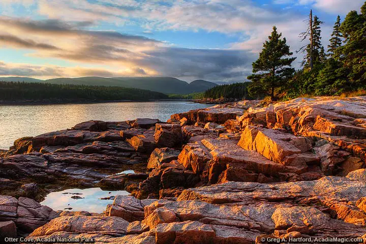 A small tide pool at Otter Point