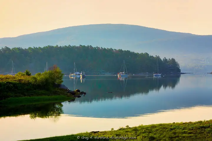 Cadillac Mountain seen from Somesville, Maine