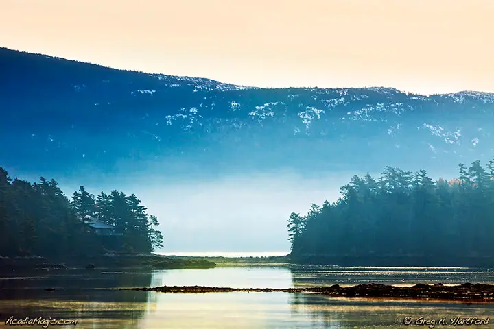 Cadillac Mountain seen from Somesville, Maine