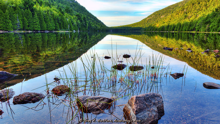Bubble Pond in Acadia National Park, Maine