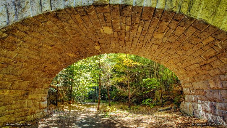 Stone Carriage Road Bridge at Bubble Pond