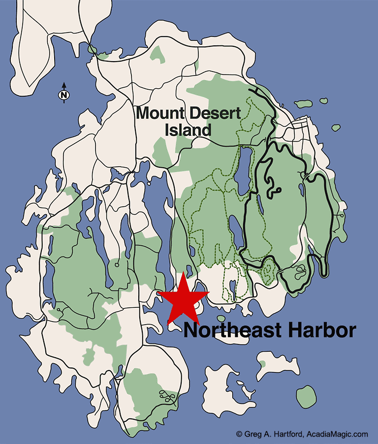 Northeast Harbor location map