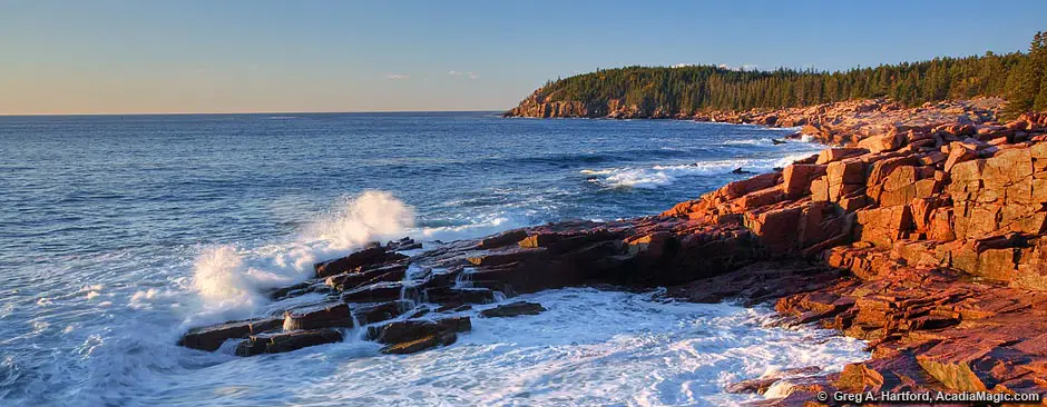 Acadia National Park on MDI at sunrise