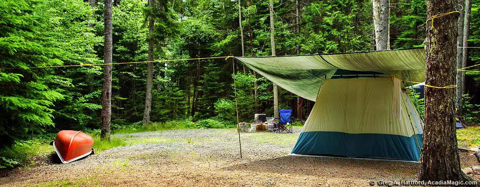 Campground in Acadia National Park