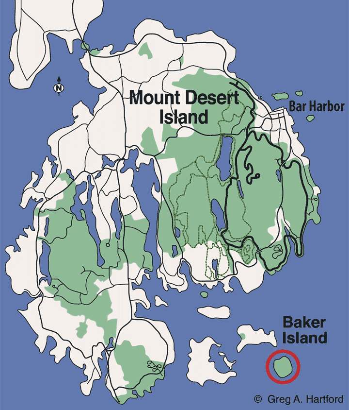 Location map of Somes Pond in Somesville, Maine