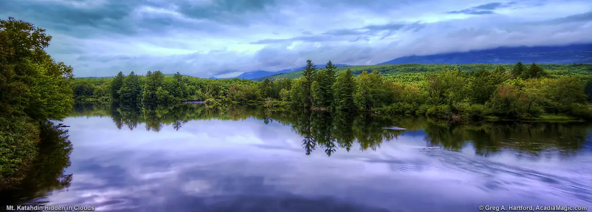 Cloud Covered Mount Katahdin
