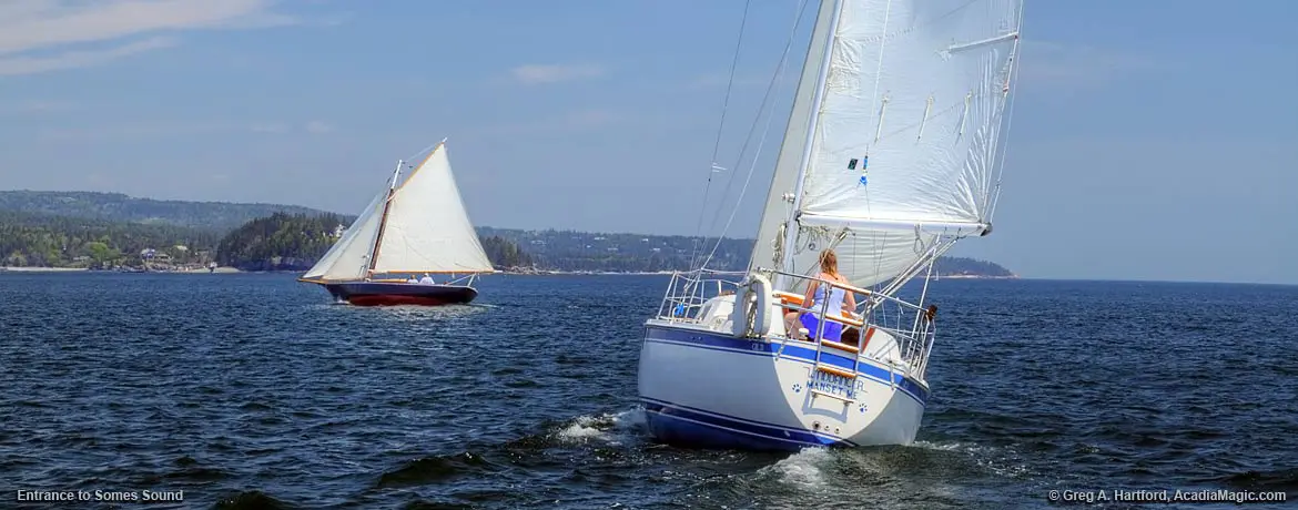 Sailing at Entrance to Somes Sound