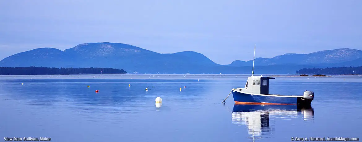 View from Sullivan, Maine