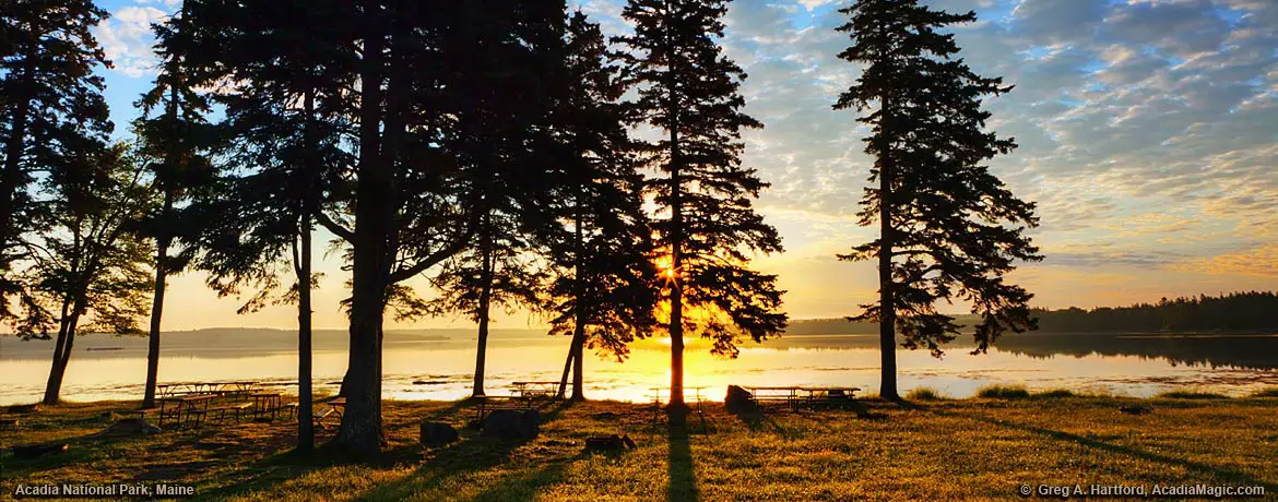 Sunrise at Thompson Island Picnic Area