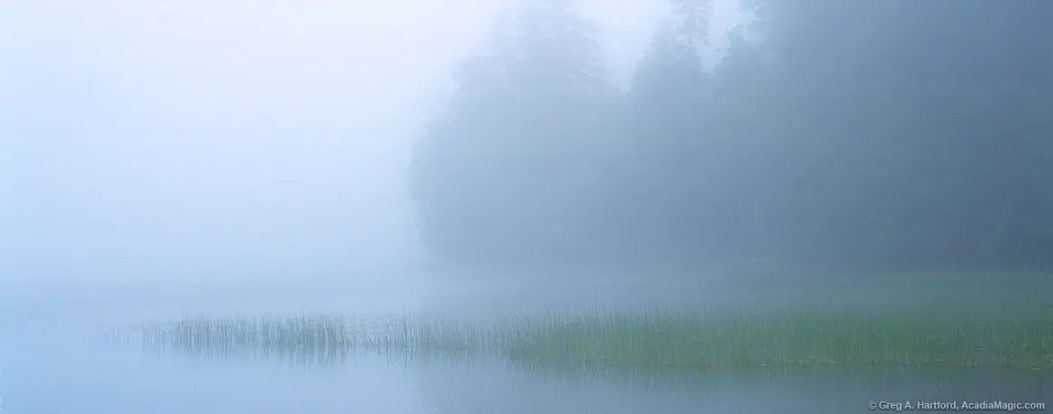 Morning mist at Echo Lake