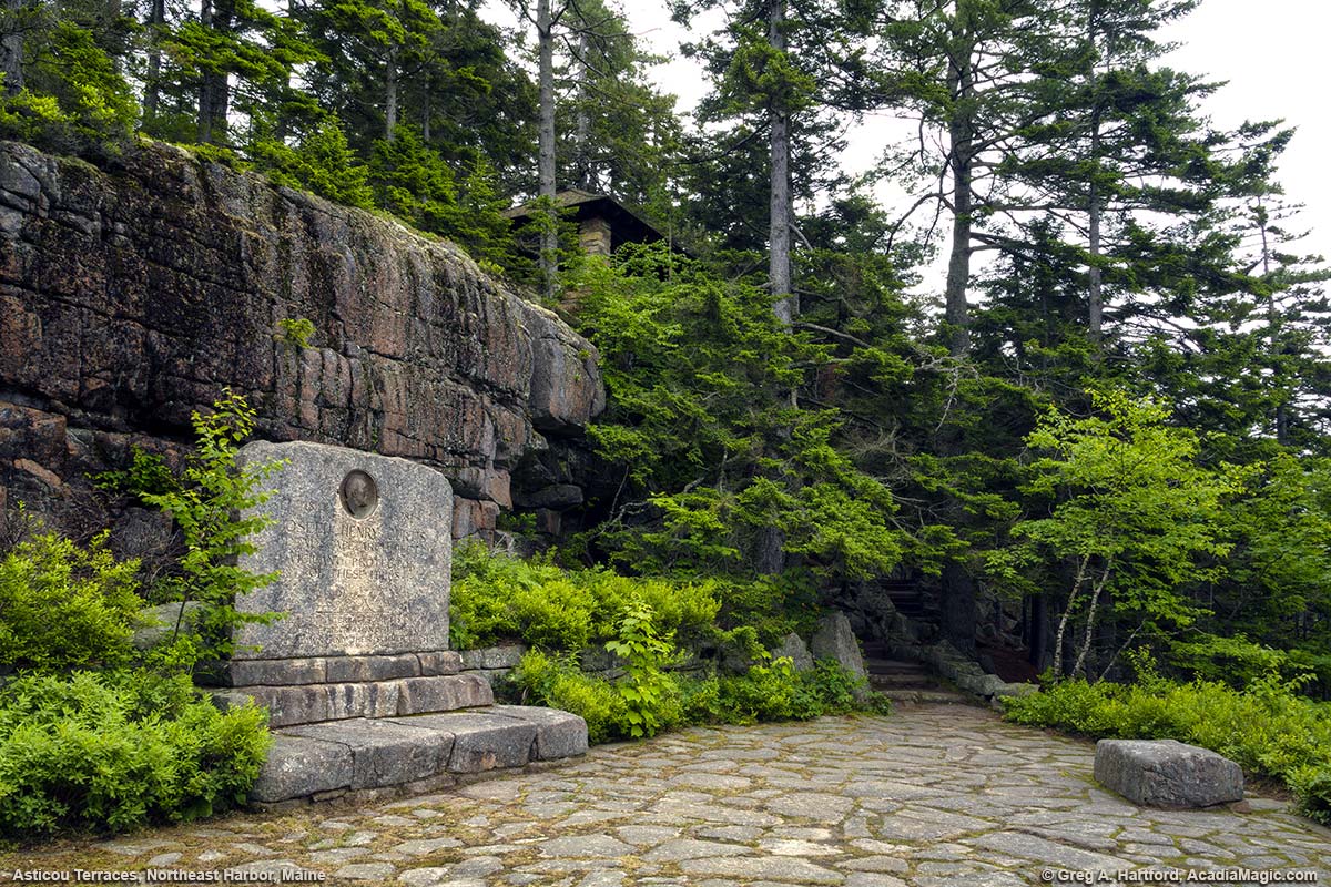 Joseph Henry Curtis Memorial at Asticou Terraces