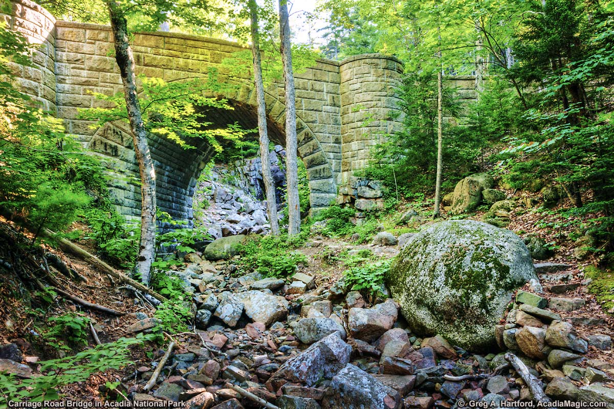 Carriage Road Bridge at Hadlock Falls