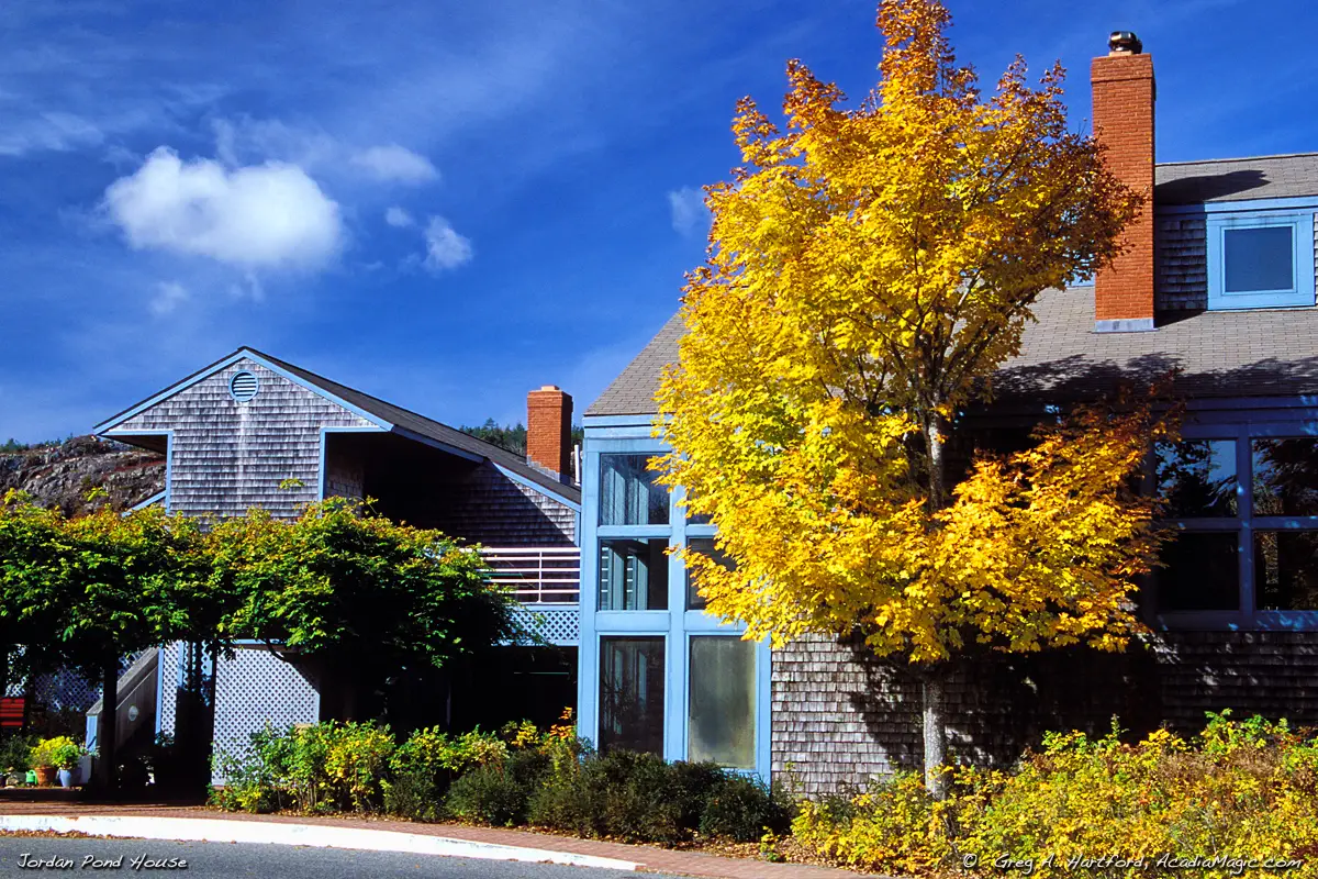 The Jordan Pond House in Acadia National Park, Maine