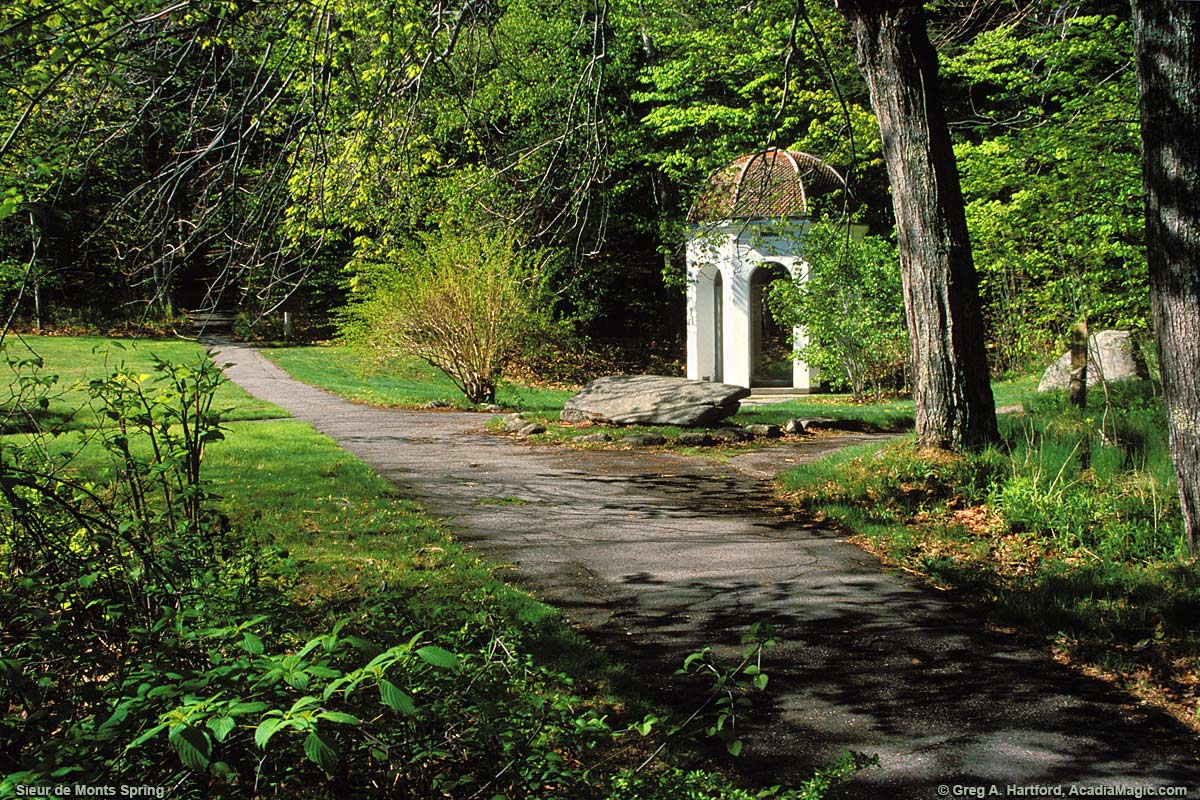 Acadia's Sieur de Monts Spring House during summer
