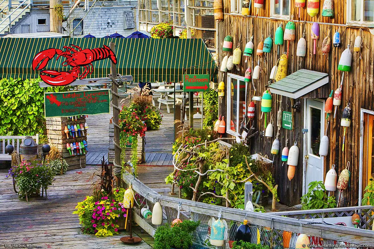 Bar Harbor, Maine Seafood Restaurant on West Street