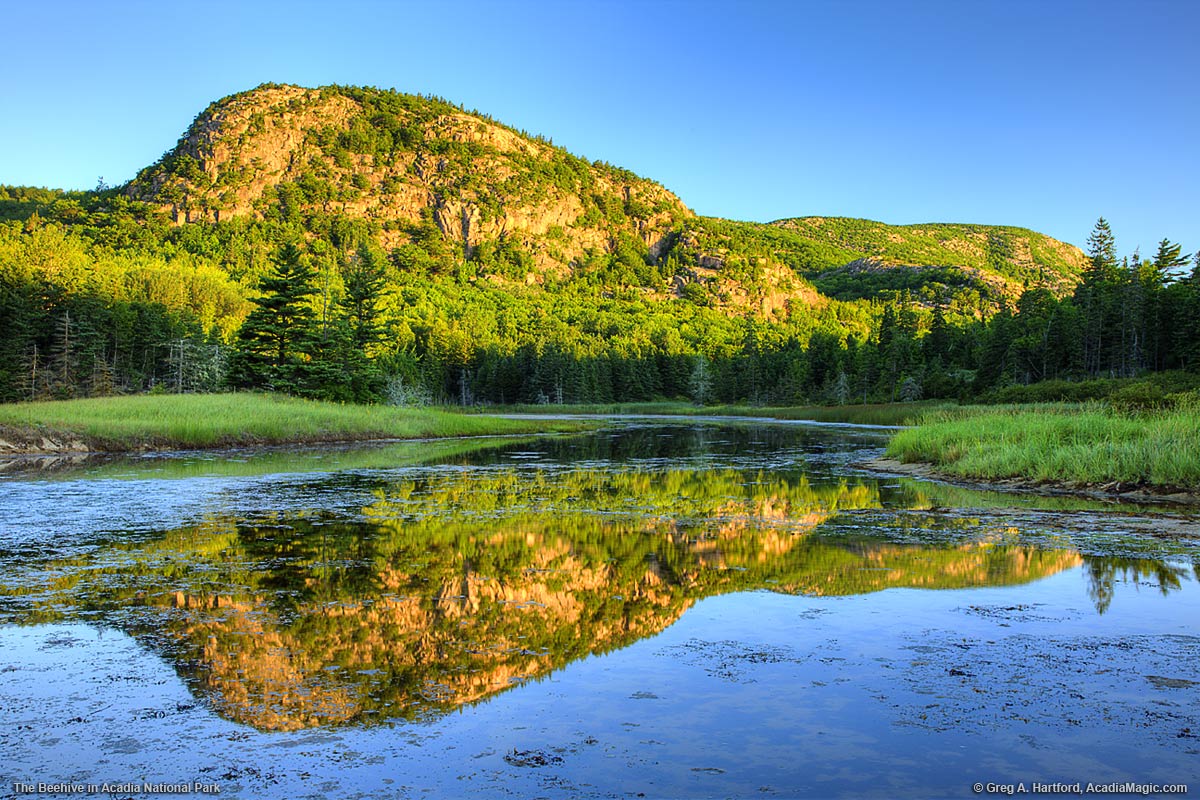 The Beehive in Acadia National Park.