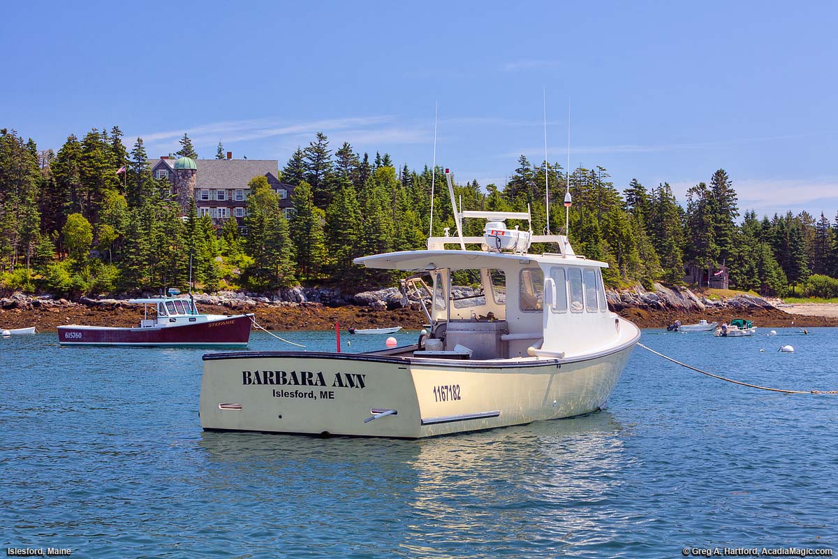 Boats in Islesford on Little Cranberry Island