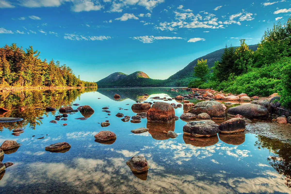 Jordan Pond in Acadia National Park, Maine