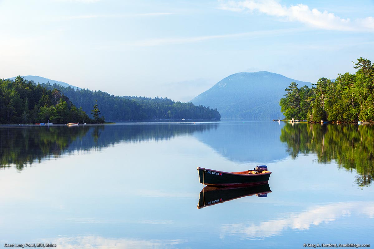 Great Long Pond with Dinghy in Water