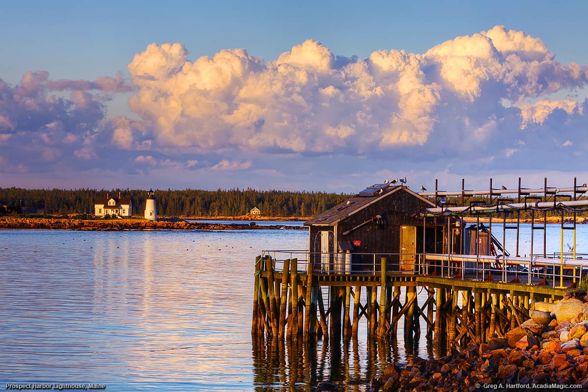 Prospect Harbor Lighthouse on Prospect Harbor Point