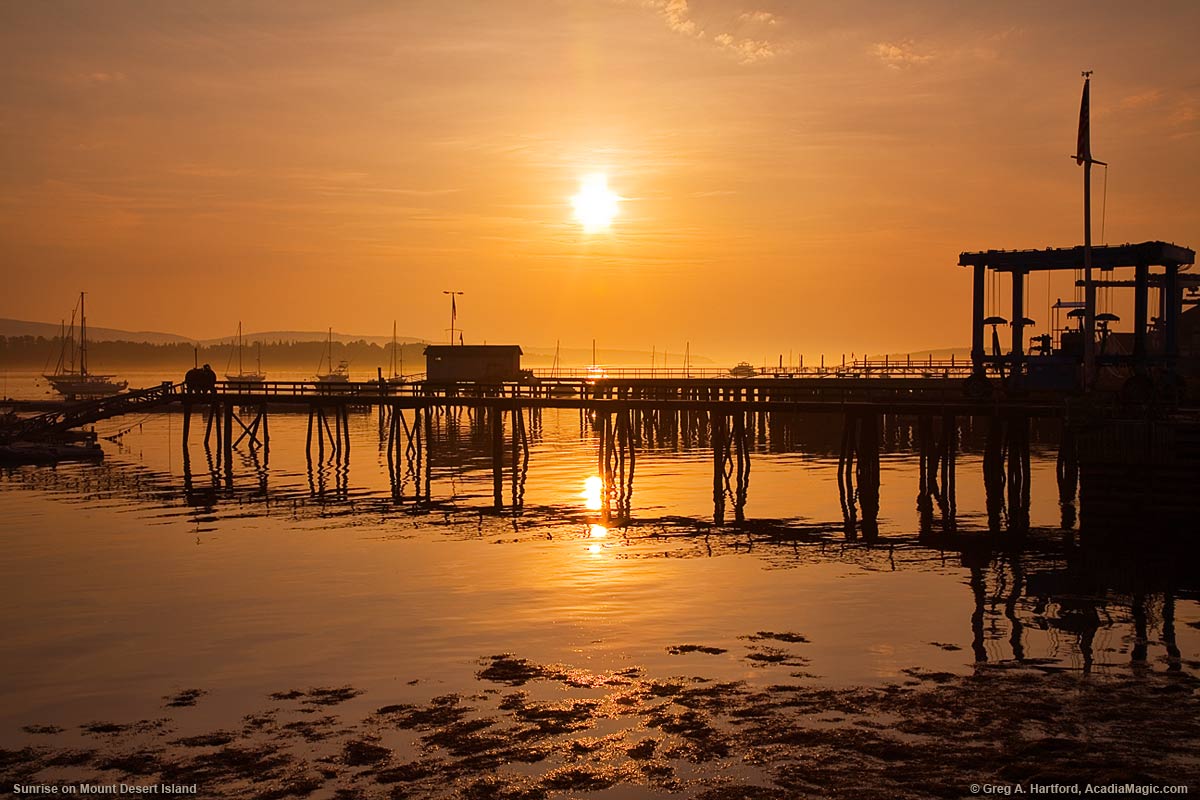 Sunrise in Southwest Harbor, Maine