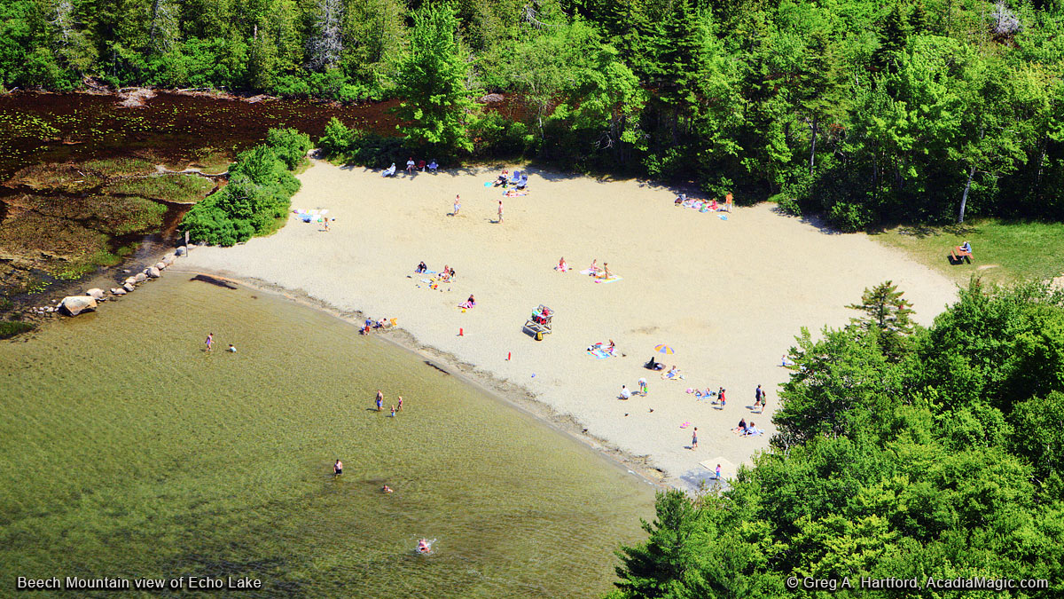 Echo Lake Beach in Acadia
