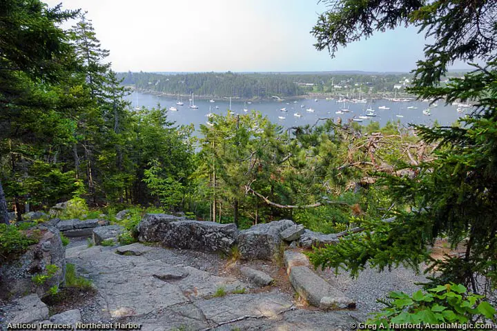 Another view of Northeast Harbor from Asticou Terraces